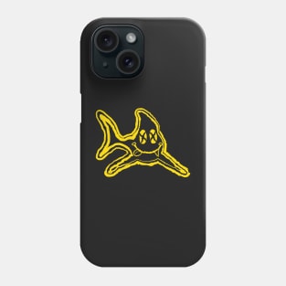 Grunge Shark Happy Face Phone Case