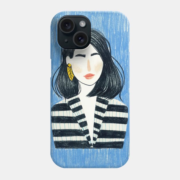 Boss Lady Portrait Phone Case by Jess Illustrates