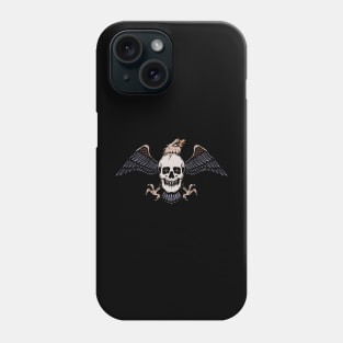 Eagle and skull Phone Case