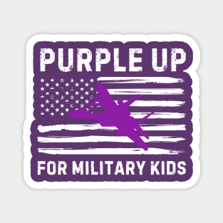 PURPLE UP FOR MILITARY KIDS 2024 Magnet