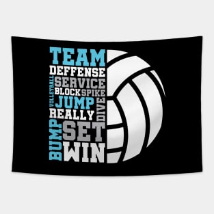 Volleyball Words Tapestry