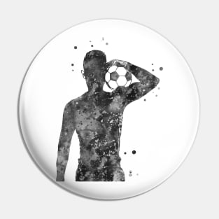 Male Soccer Player Pin