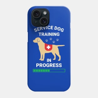 Yellow Lab Service Dog in Training Phone Case