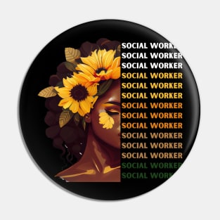 Black Social Worker Pin