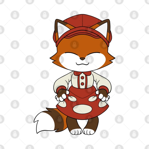 Mushroom Fashion Fox by Firestorm Fox