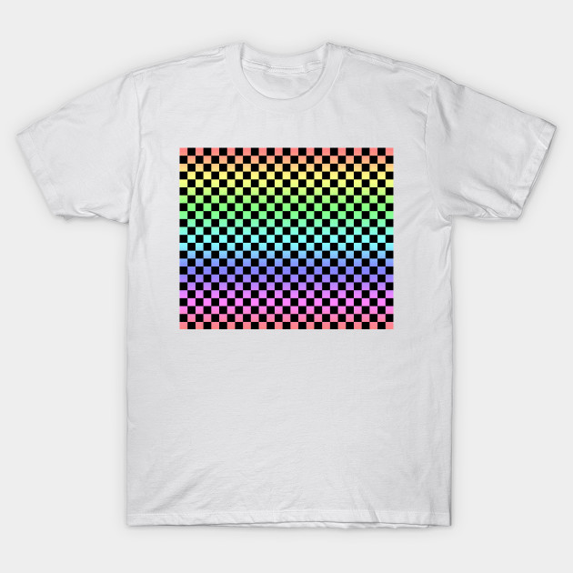checkered rainbow shirt