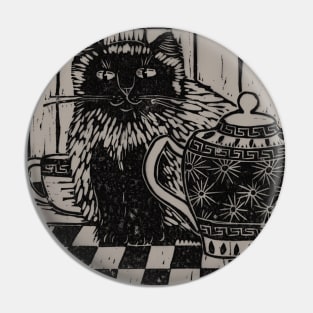 Tea Time with Kitty Pin