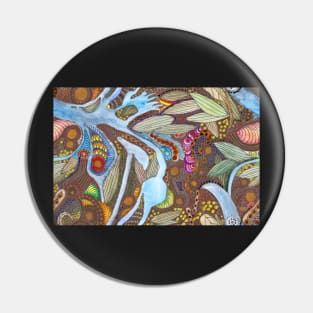 Wattle Dreaming Pin