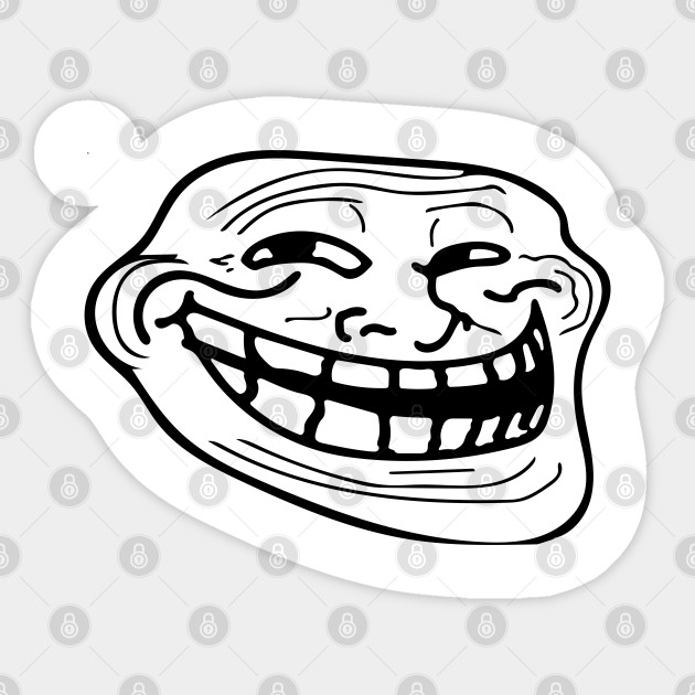 Black Mirror Trollface Black Mirror Sticker Teepublic