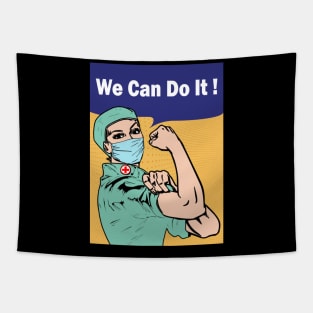 We Can Do It - Nurse Against Coronavirus Tapestry
