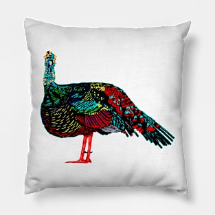 Ocellated Turkey Pillow