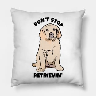 Don't Stop Retrievin Pillow