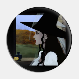 witch vintage Pin