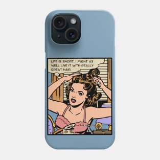 Comic Woman Has Great Hair Phone Case