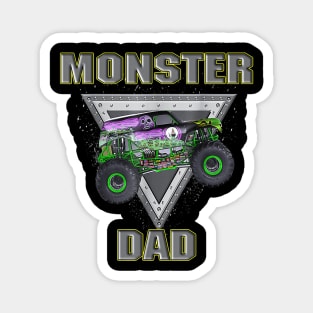 Daddy Of The Birthday Boy Monster Truck Birthday Family Magnet