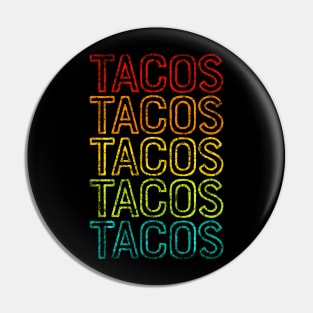 Taco shirt Men Women Retro Tacos Vintage Tuesday Mexican Pin