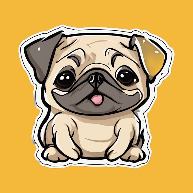 Cute pug puppy by LordNelson-Store