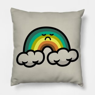 The Unhappy Rainbow Pillow