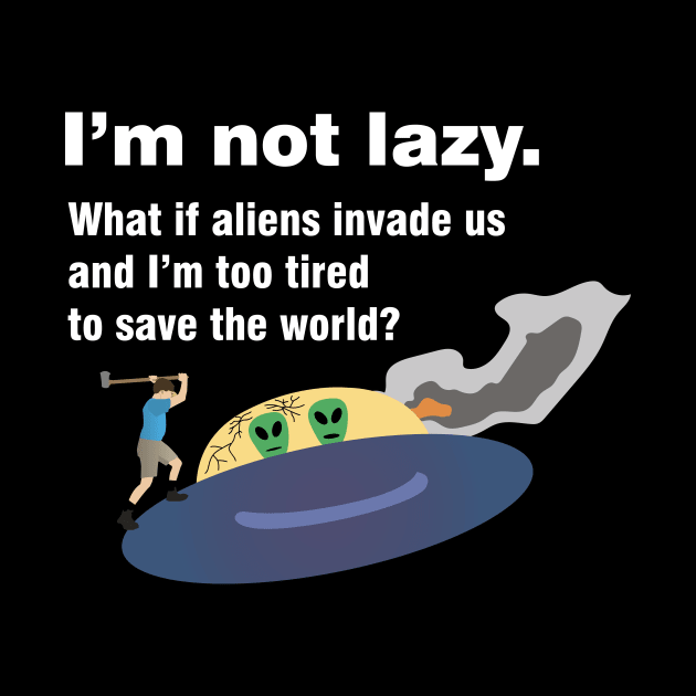 Lazy People Fight Alien UFO by NorseTech