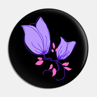 Simple Floral Design Gifts Pin