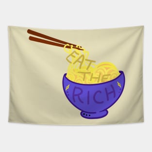 Eat the Rich Noodle Bowl Tapestry