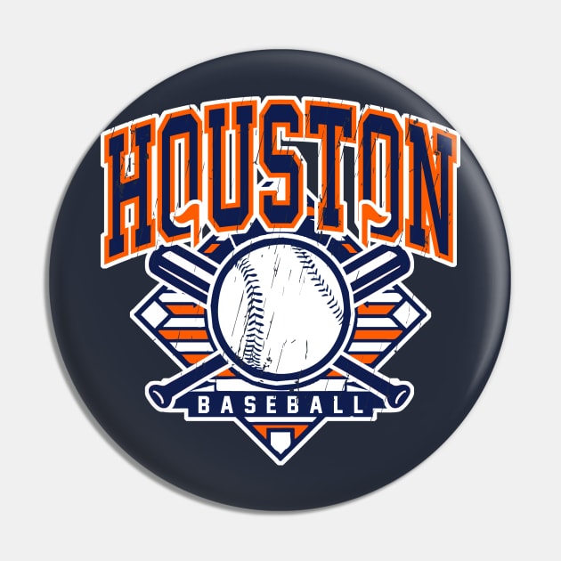 Vintage Houston Baseball Pin by funandgames