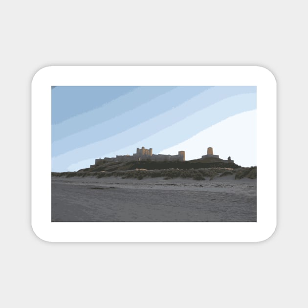 Bamburgh Castle Magnet by TyneDesigns