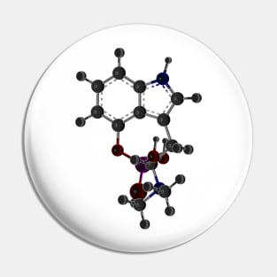 Psilocybin Molecule Pin