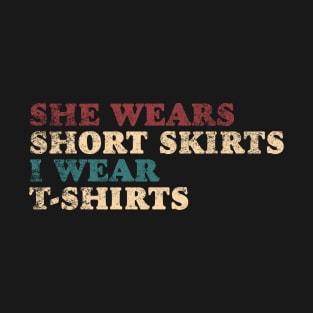 she wears short i wear T-Shirt