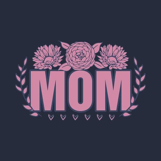 Floral Mom Mammy Mama Gift for Mother Mask Mother Day with Love by EM DESIGN