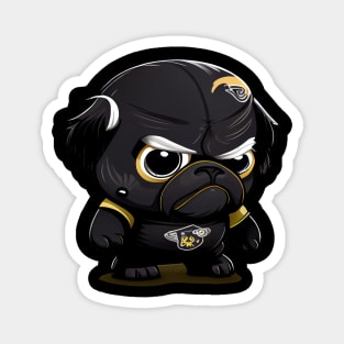 French Bulldog (Pug) as football player seven Magnet