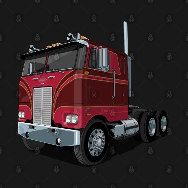 Peterbilt 352 Cabover Truck by candcretro