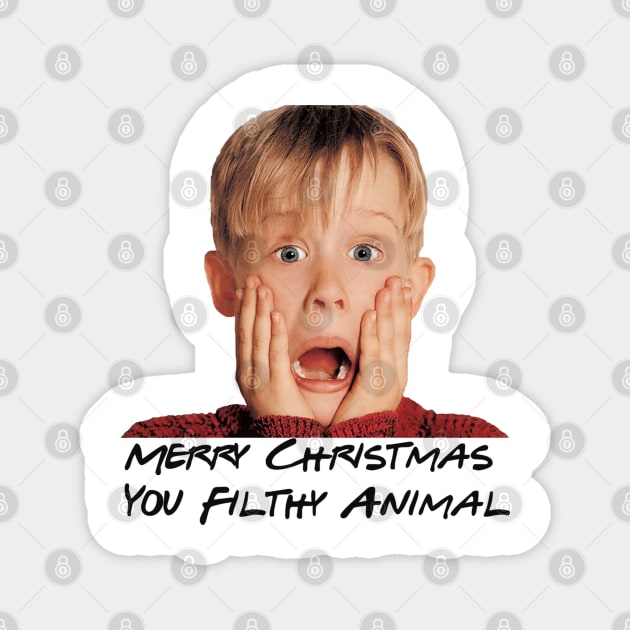 Home Alone Merry Christmas You Filthy Animal Magnet by MoondesignA