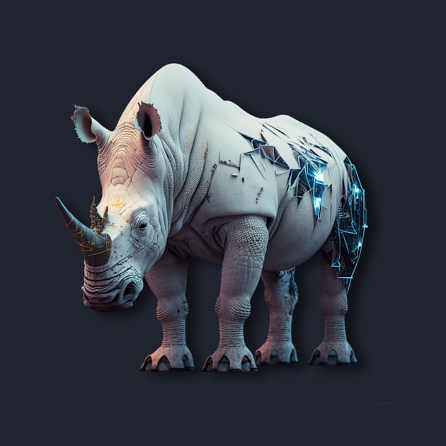 Cyber Rhino by myepicass