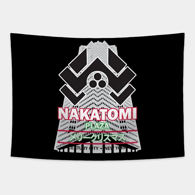 Nakatomi Plaza Tapestry by aidreamscapes