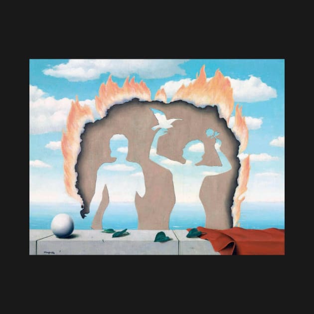 Rene Magritte Couple Burn by mgpeterson590