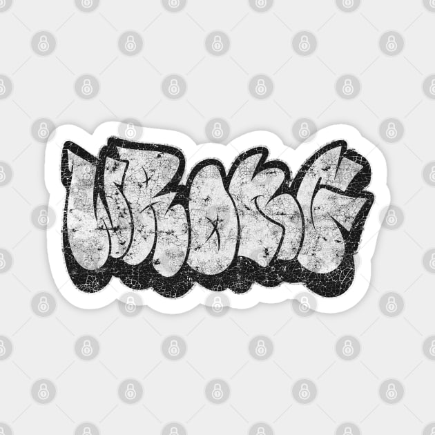 Wrong Throw Up Bombing – Grunge Graffiti Streetwear Magnet by Wrongteeshirt