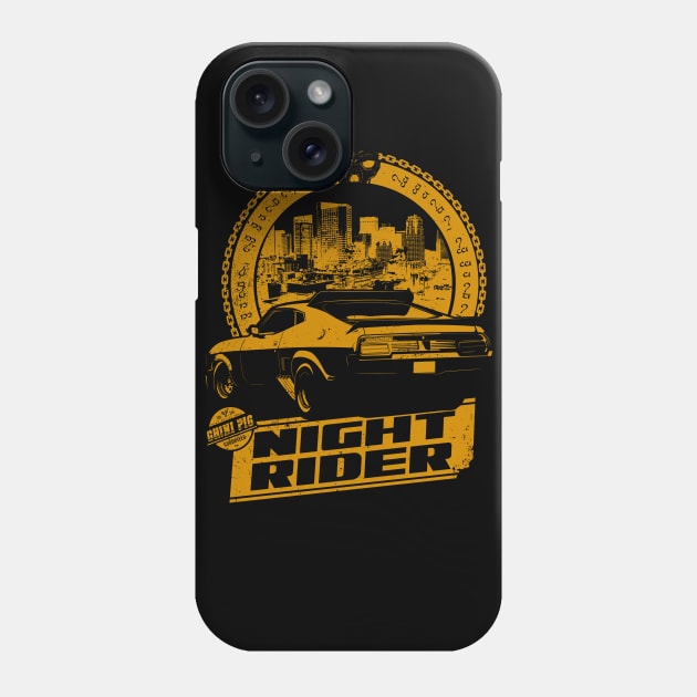 NIGHT RIDER (OCHER) Phone Case by GhiniPig