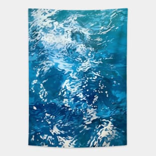 Blue Wave Summer Boho Tapestry