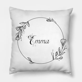 Emma Wildflower Monogram Pillow
