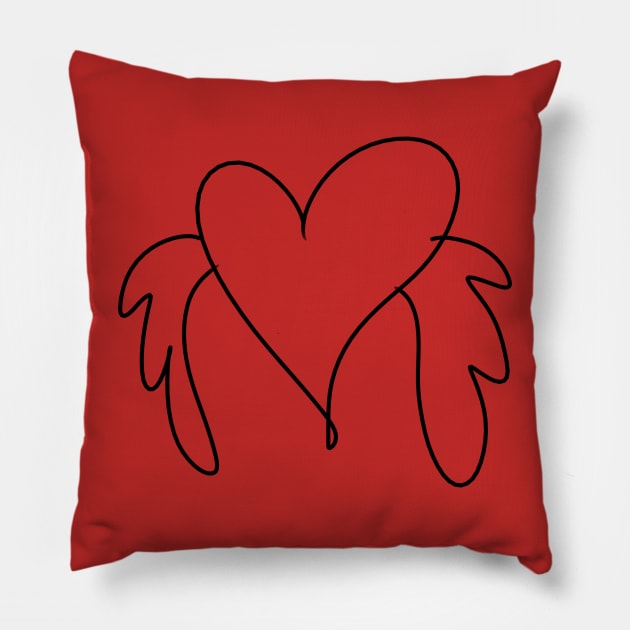 Fly Love Fly High Pillow by AtlanticFossils