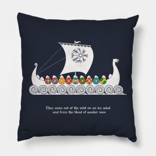 The Viking Longboat (Coloured Version) Pillow