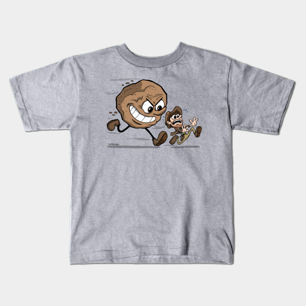 Indiana Jones Vs The Boulder Indiana Jones Kids T Shirt