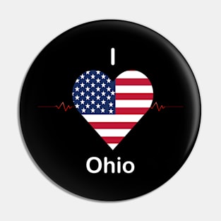 I love Ohio Pin