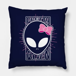 Pretty alien (for Hoodie and Back Print) Pillow