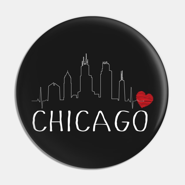 Chicago Lifeline (white) Pin by jenni_knightess