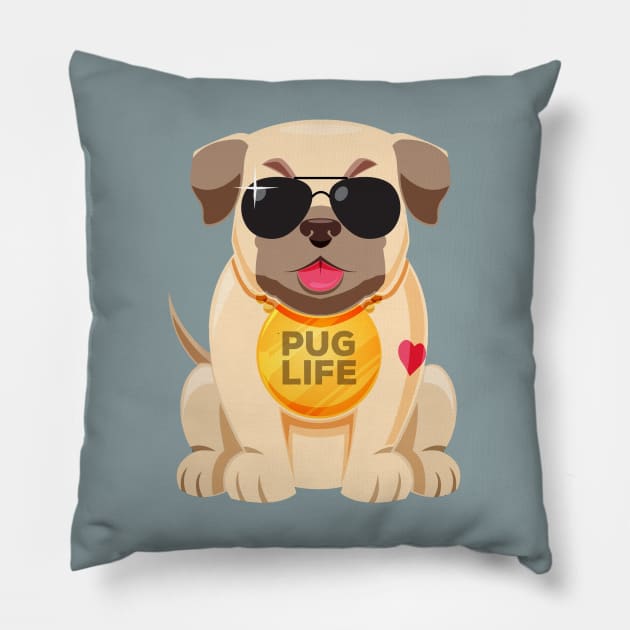 Pug dog Pillow by This is store