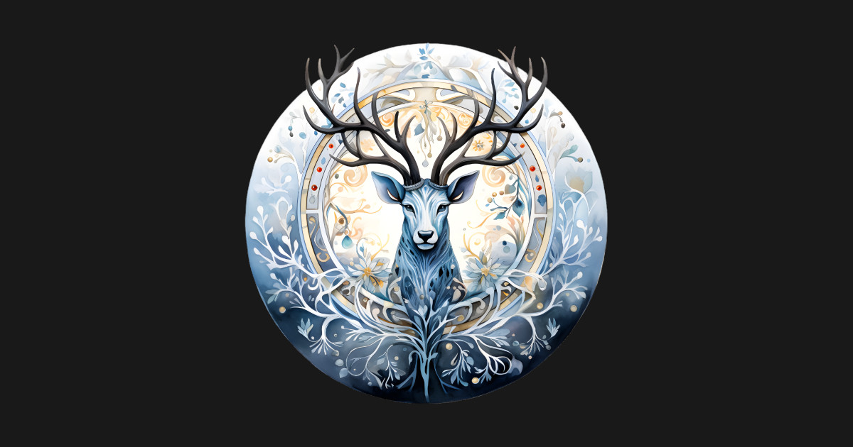 Winter Solstice - Stag - Pagan - T-Shirt | TeePublic