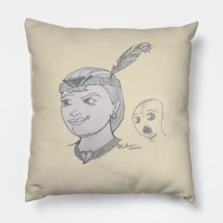 Roaring 20s ghost and friend Pillow