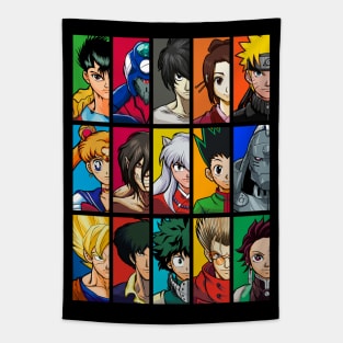 Demon Slayer Tanjiro Nezuko Characters Poster Wall Hanging Tapestry  Japanese Anime Tapestrys Room Decor Aesthetic Home Wallpaper